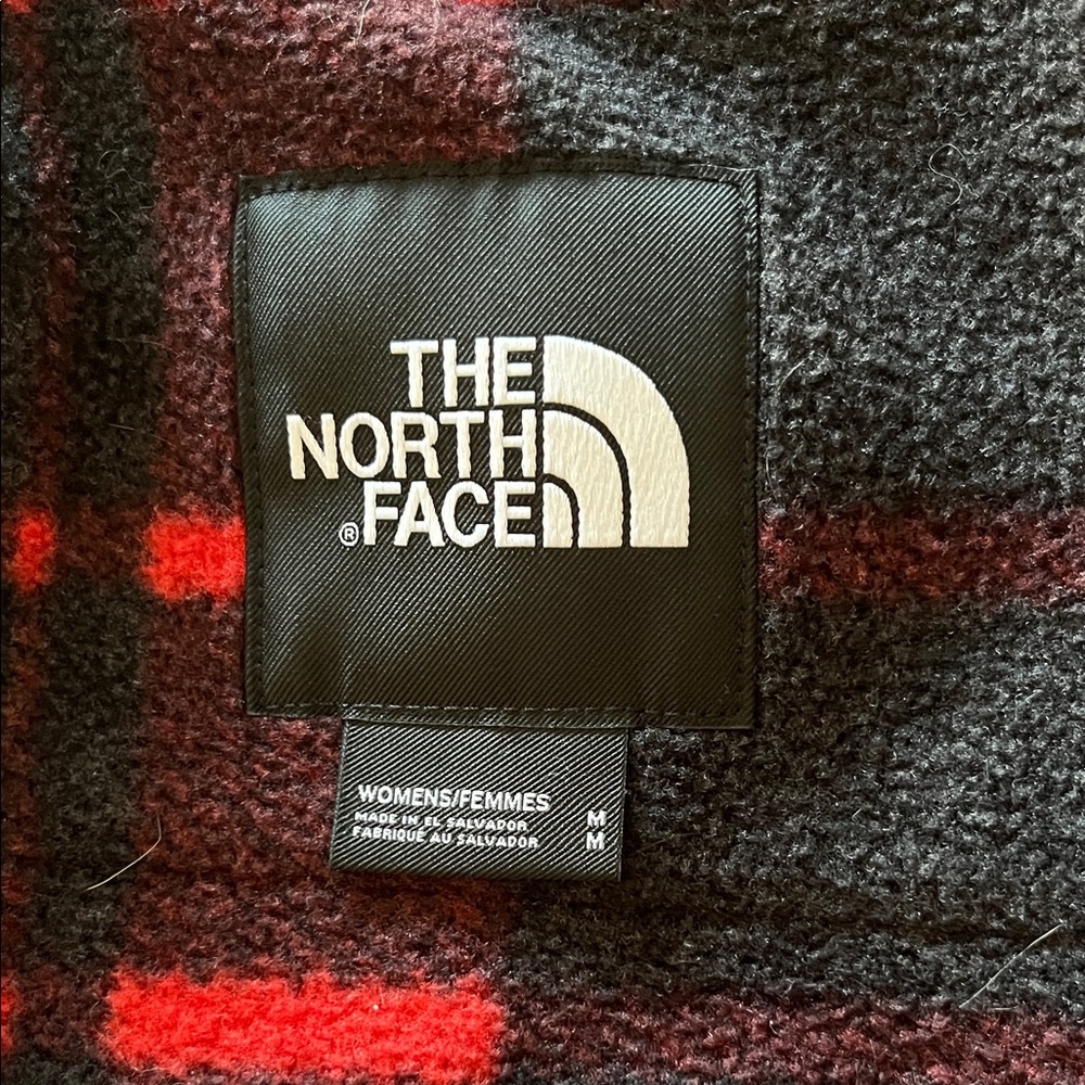 The North Face Red and Black Checkered Fleece